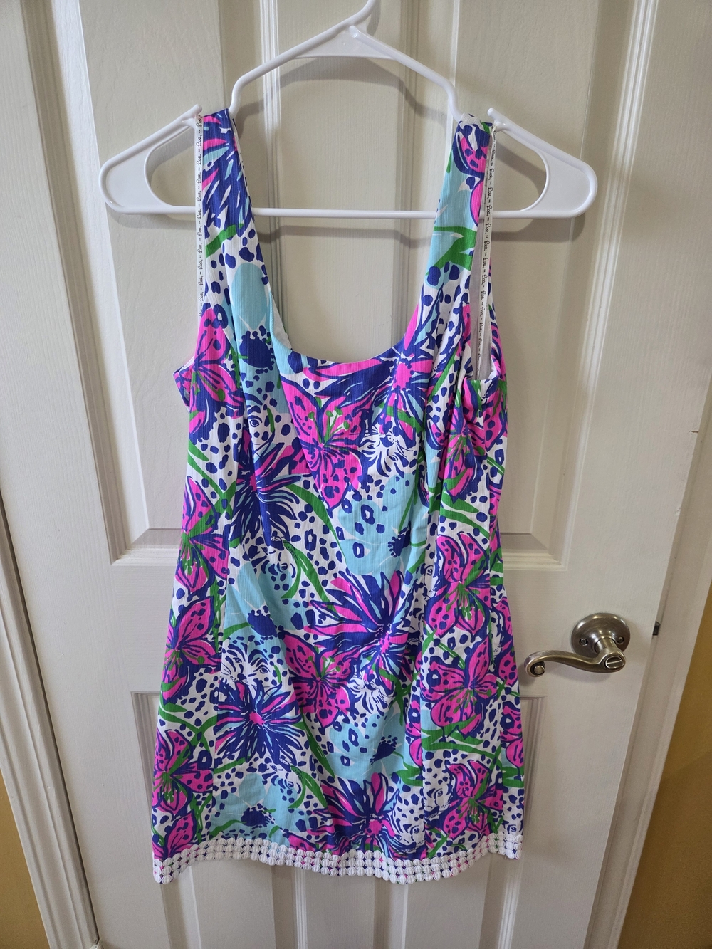 Lilly Pulitzer Pink, Blue & Green Floral Tank Dress